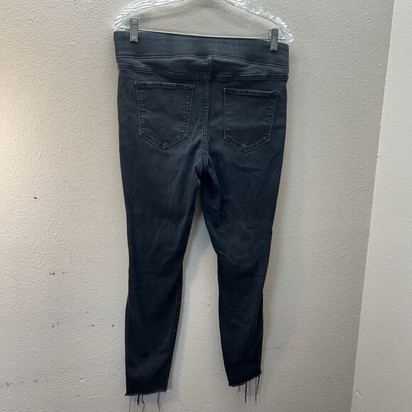 Old Navy Jeans Womens Size 10 Black Rockstar Mid Rise Stretch Jegging Pull On - Picture 2 of 5